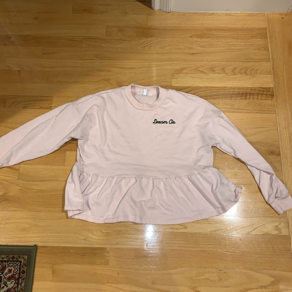 Planet Gold Peplum Sweater